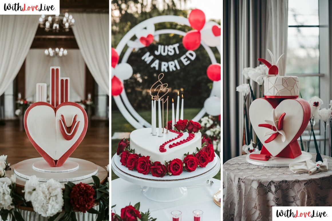 Heart Shaped Wedding Cake