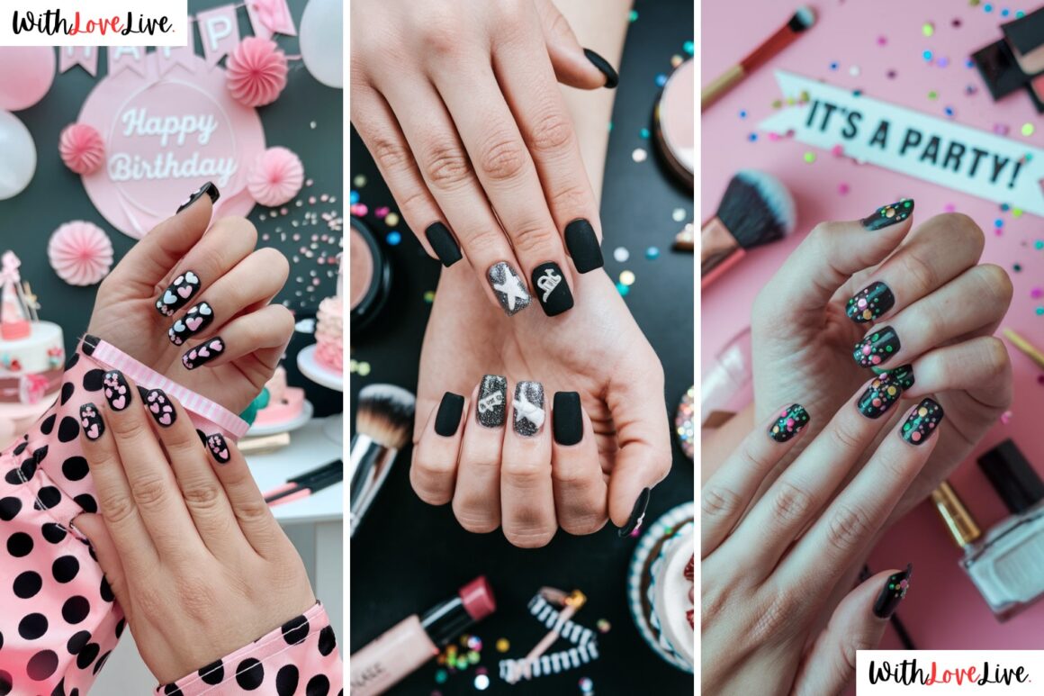 Cute Black Nail Designs