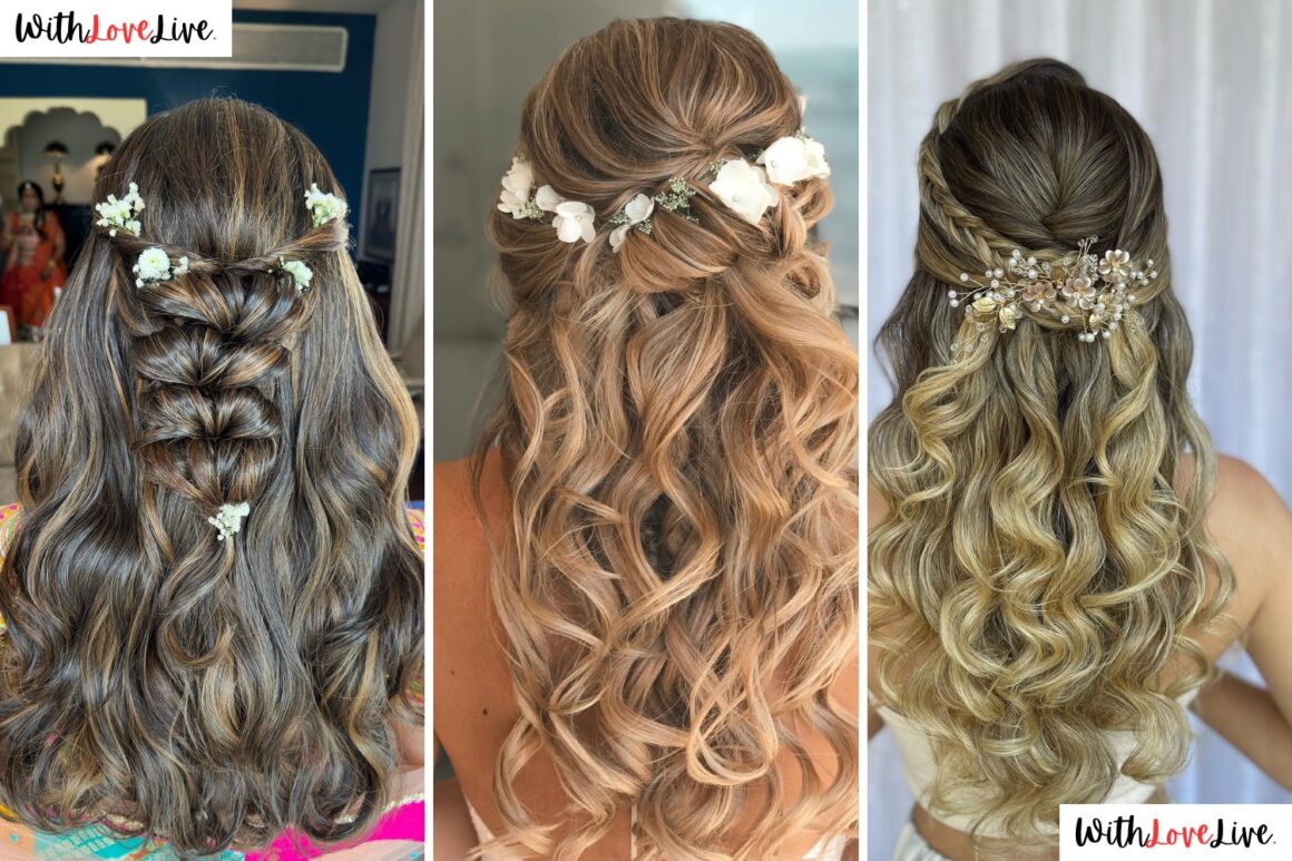 Half Up Half Down Bridal Hairstyle Ideas