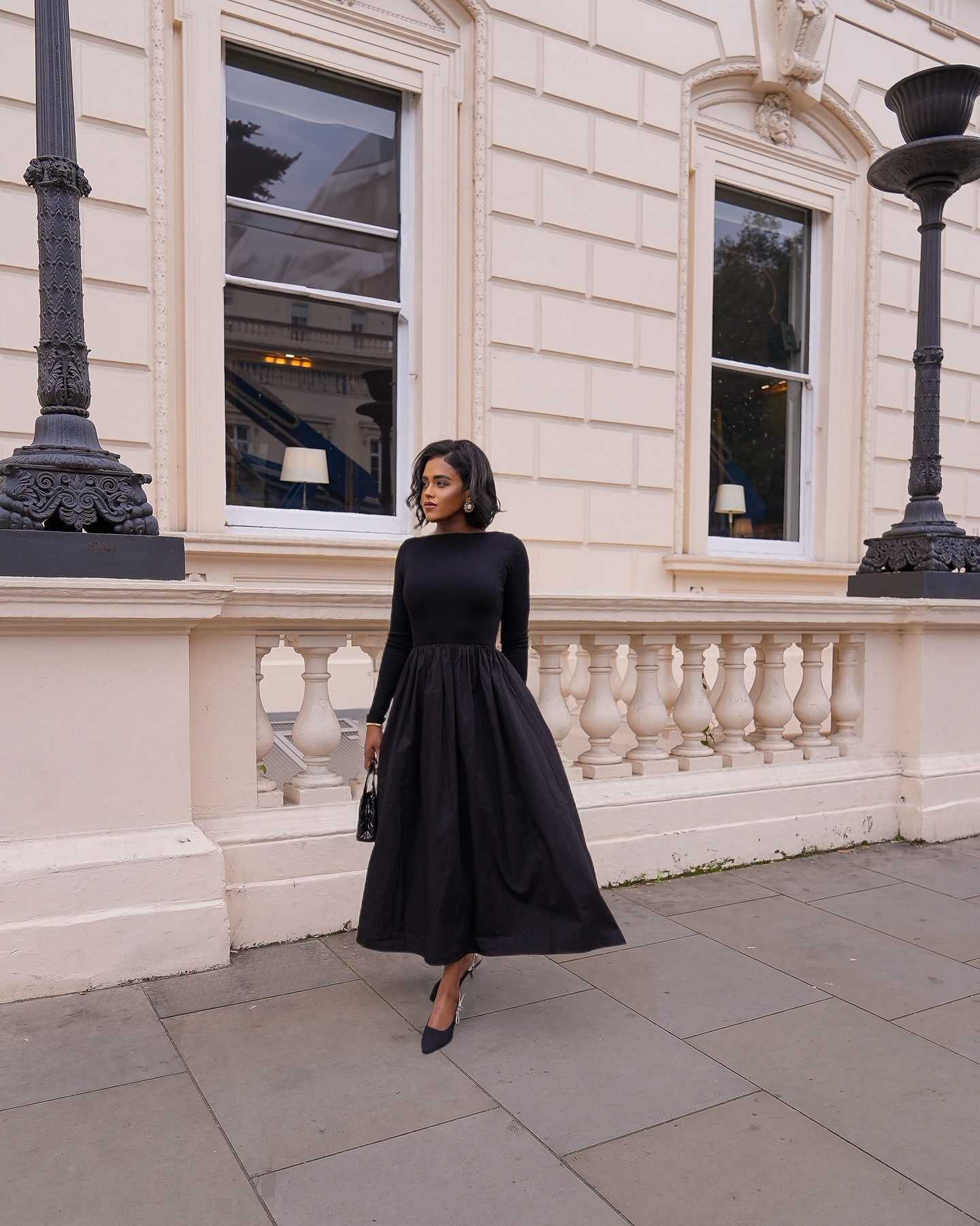 Long Sleeve Maxi Evening Dress
