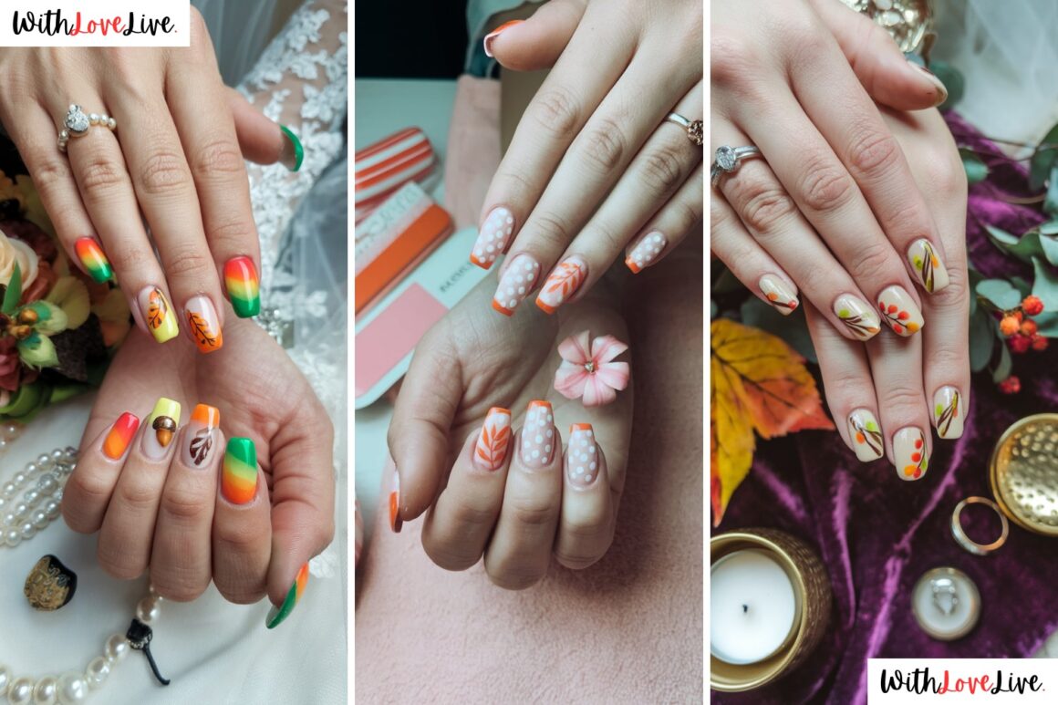 fall bridal nails ideas
