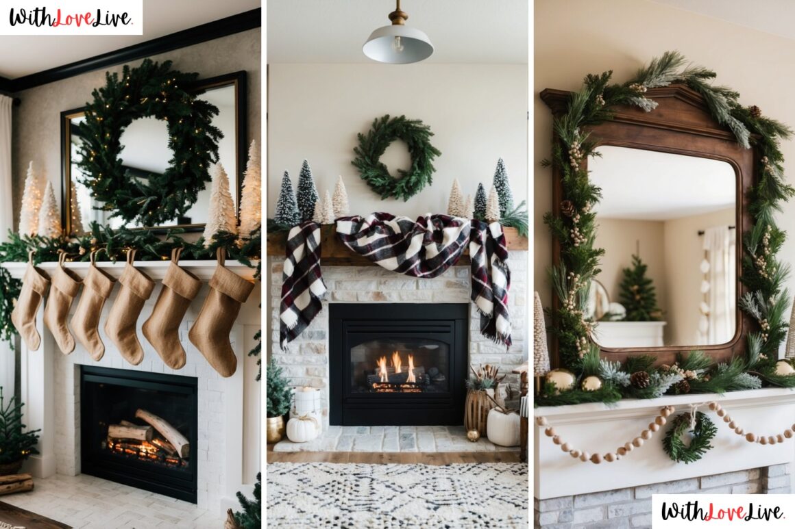19 DIY Winter Mantel Decor Ideas