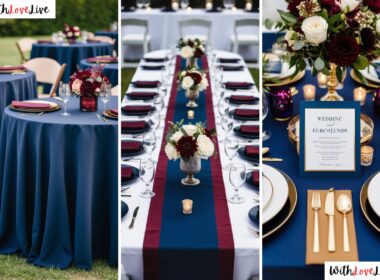 Navy and Burgundy Wedding Theme Ideas