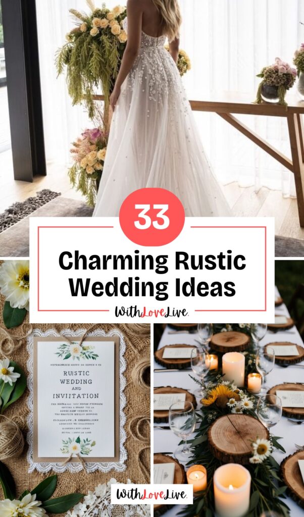 33 Charming Rustic Wedding Ideas - WithLoveLive