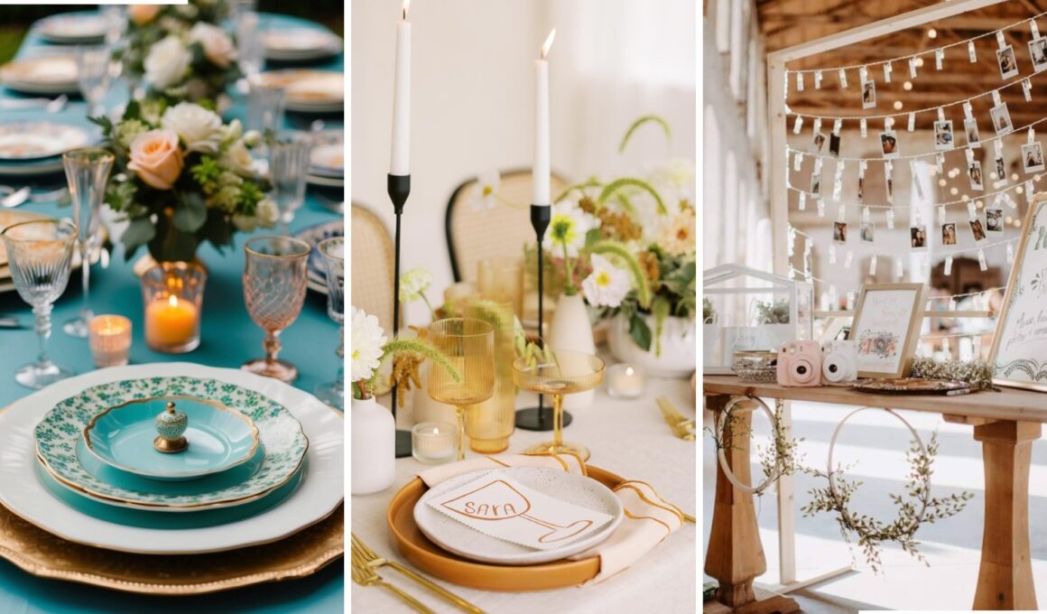 Vintage Eclectic Wedding Decor Ideas