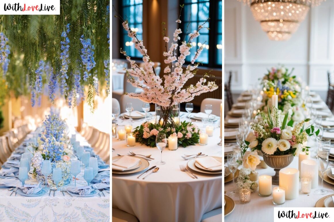 Lovely Spring Wedding Centrepiece Ideas