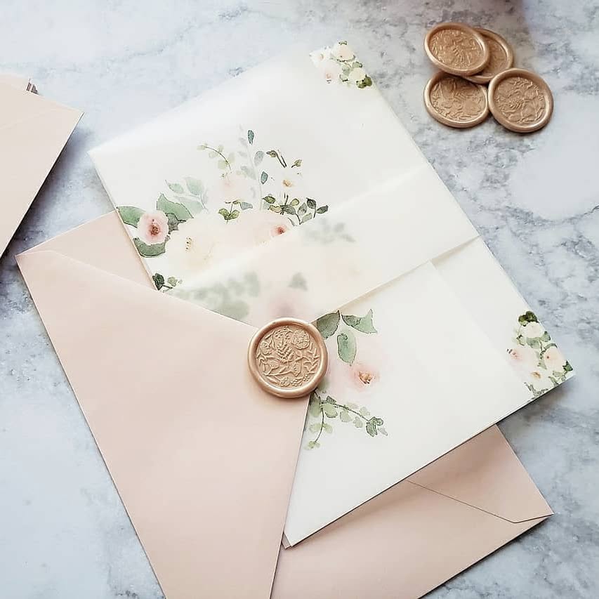 Blush Invitation Vellum