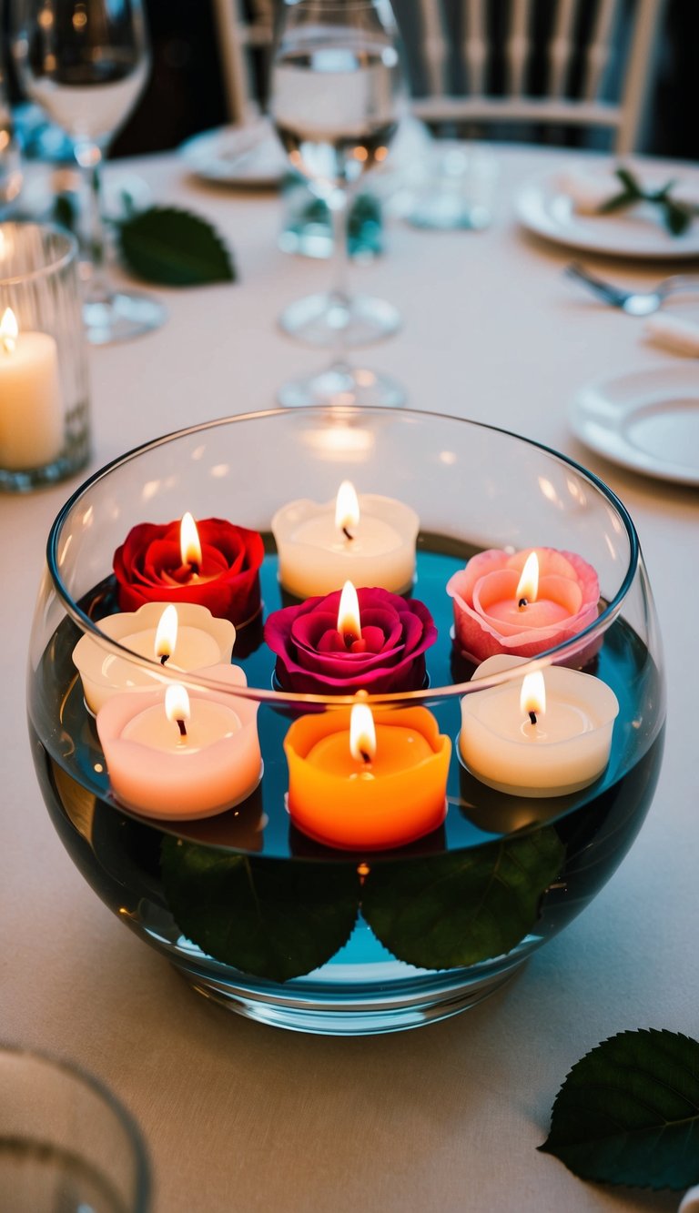 Floating Rose Candles