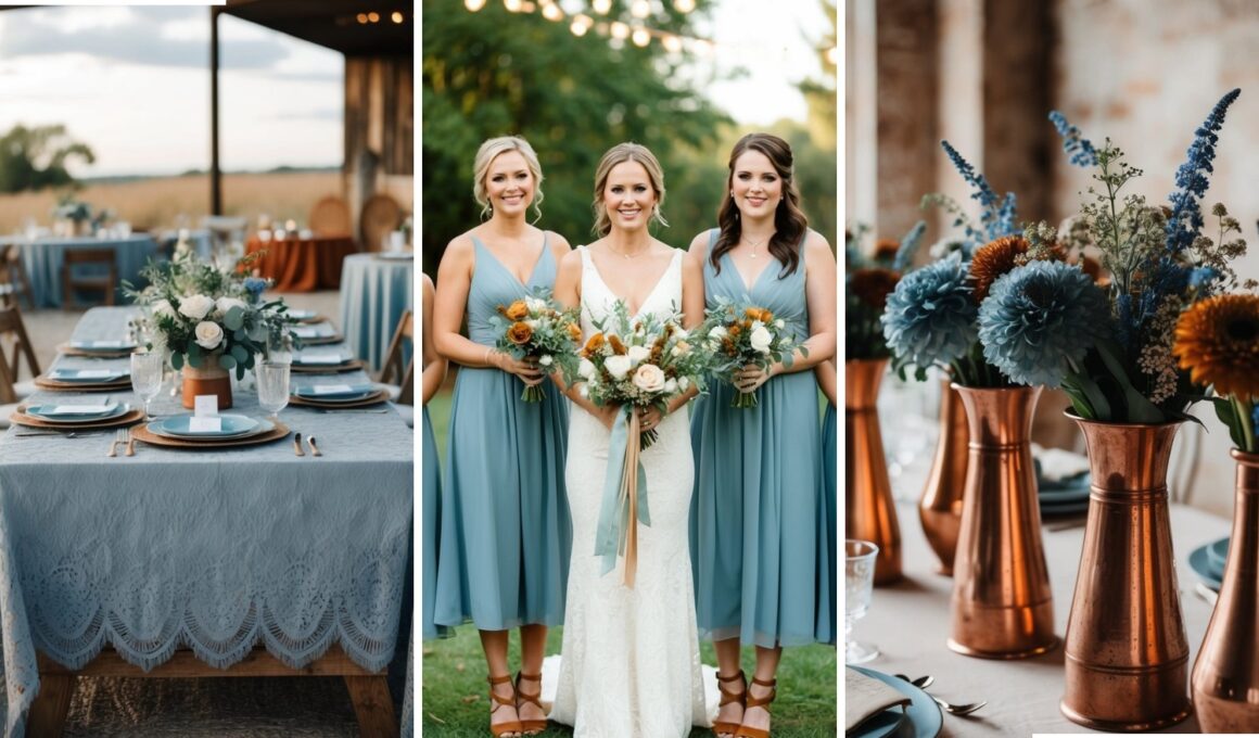 Dusty Blue and Rust Wedding Ideas