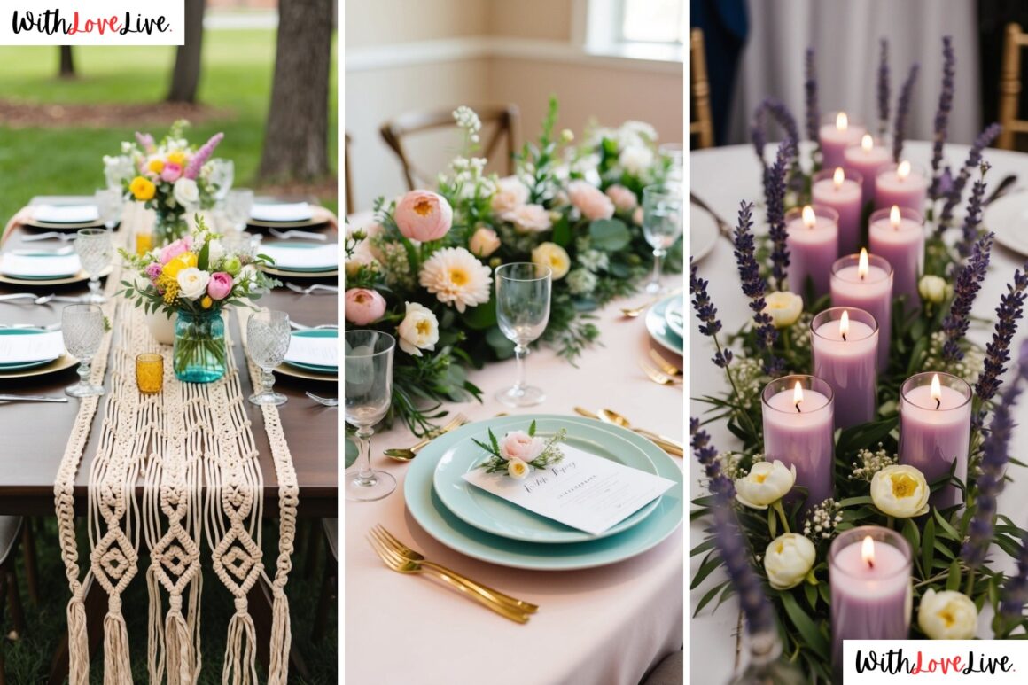 Spring Wedding Table Decor Ideas