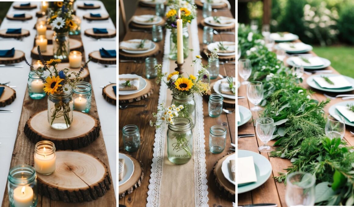 Rustic Wedding Table Setting