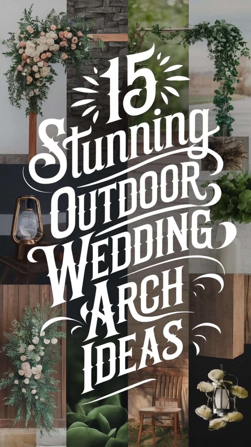 15 Stunning Outdoor Wedding Arch Decor Ideas - WithLoveLive