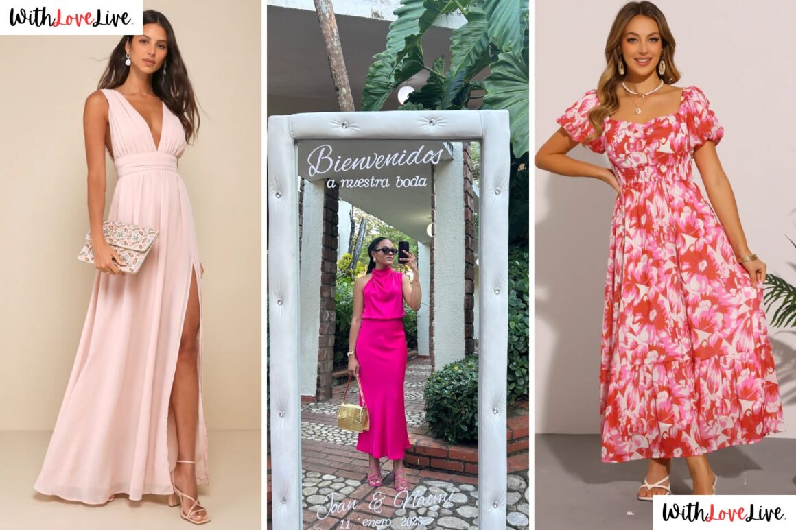 Pink Wedding Guest Outfit Ideas