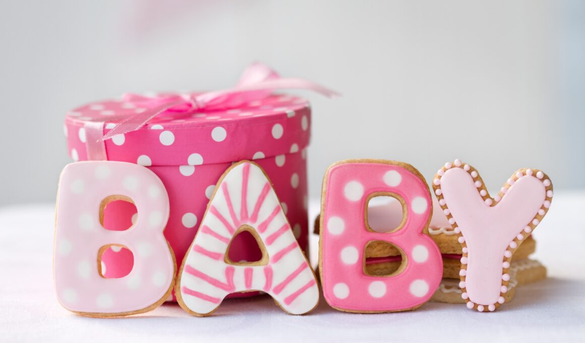Baby shower cookies