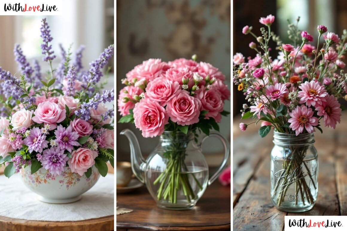 pink centerpiece