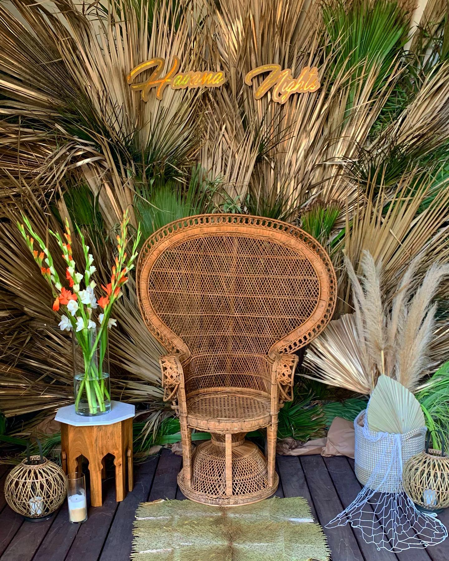 Palm Leaf Ceremony Backdrop