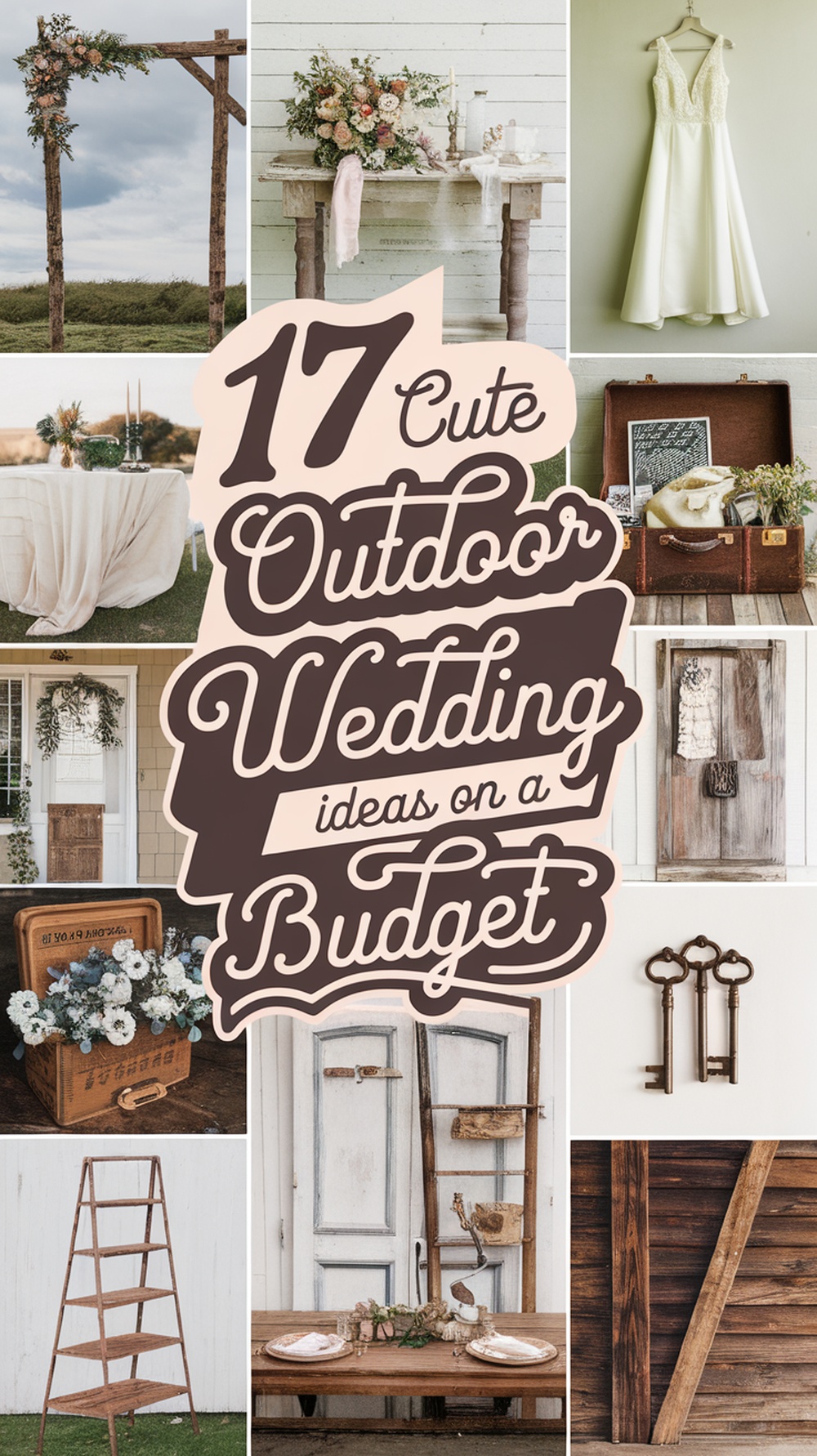 Cute Outdoor Wedding Ideas on a Budget-pin