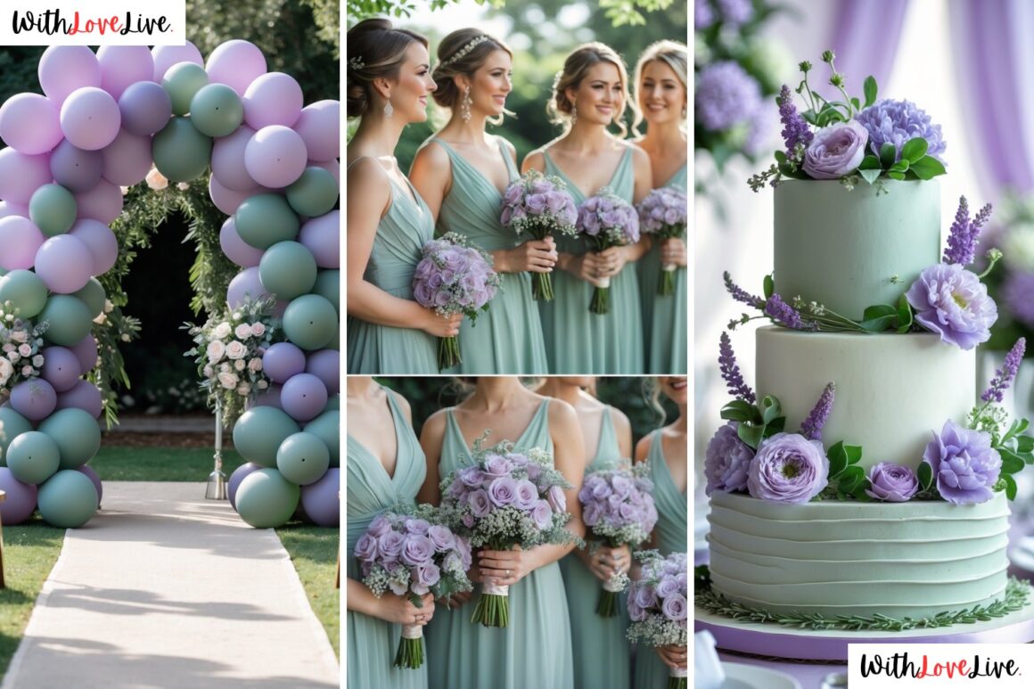 Sage Green and Lilac Wedding