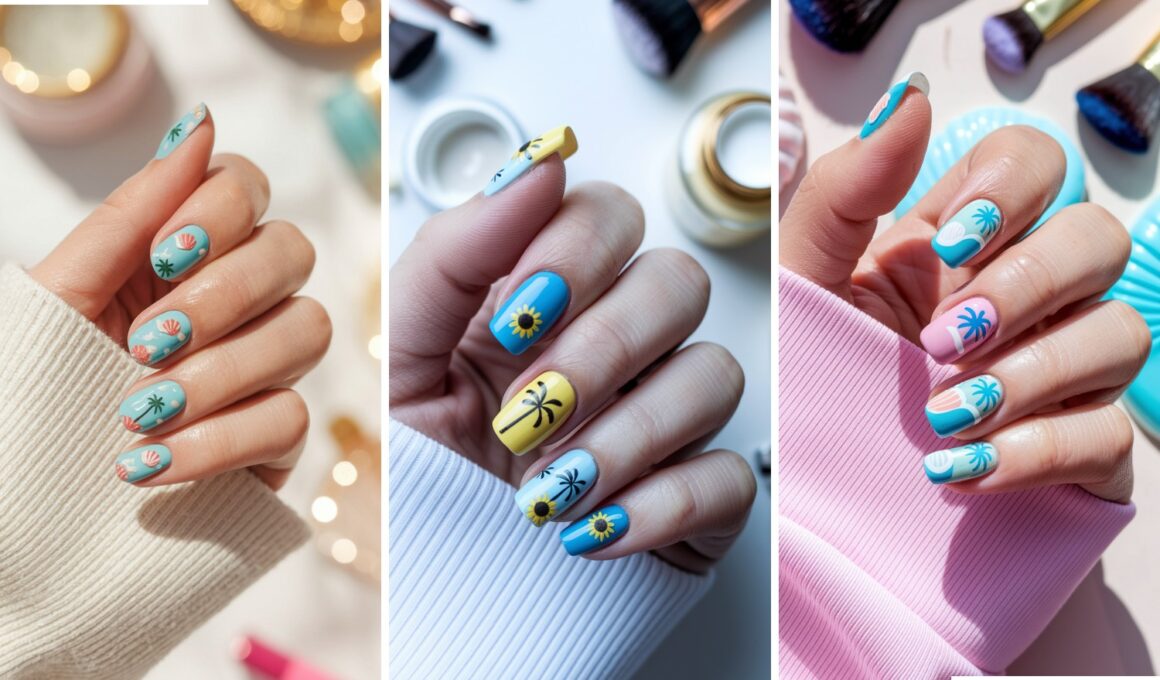 Summer Vacation Nails-ft