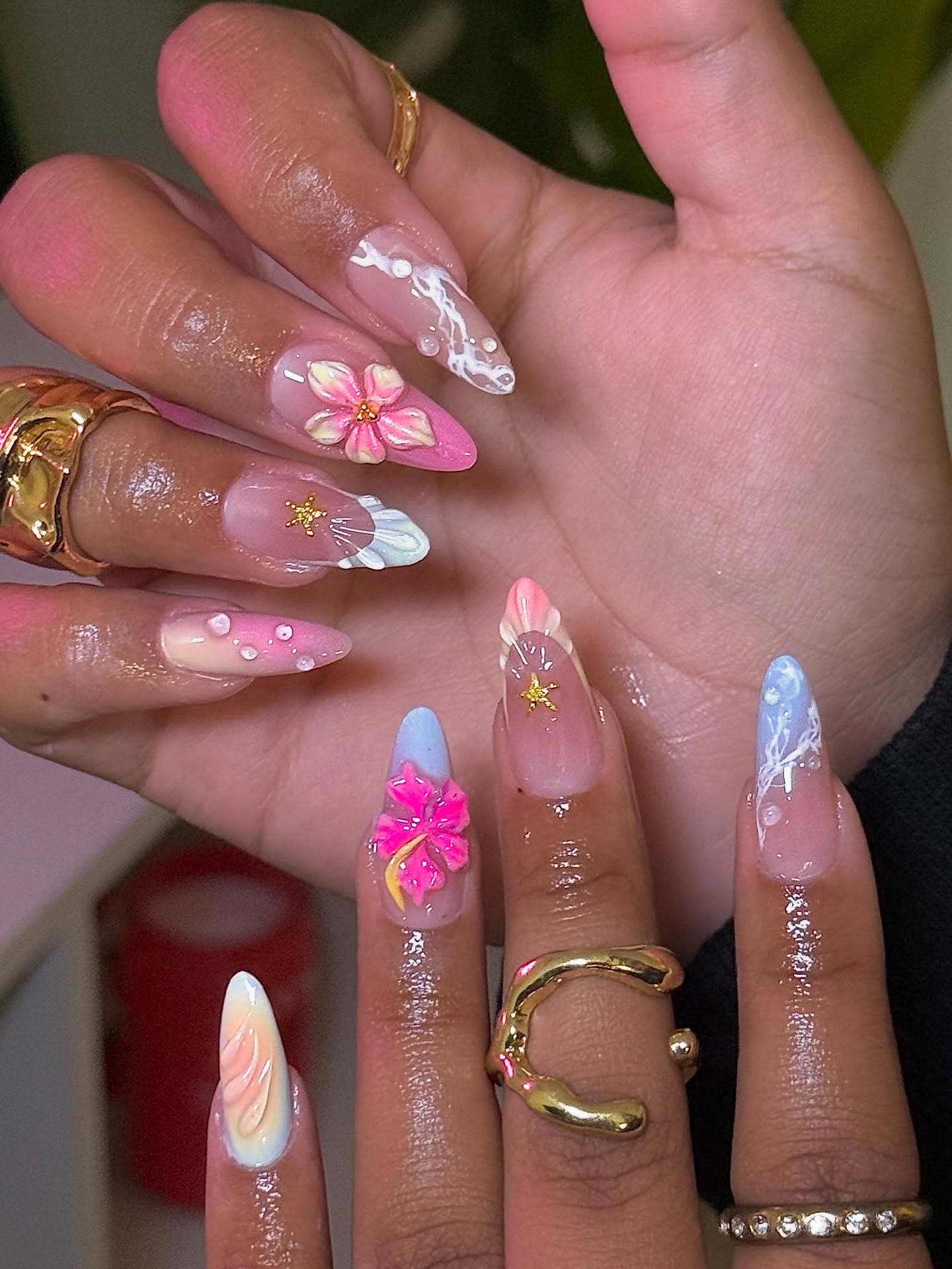 Beachy Vibe Soft Pink Nails