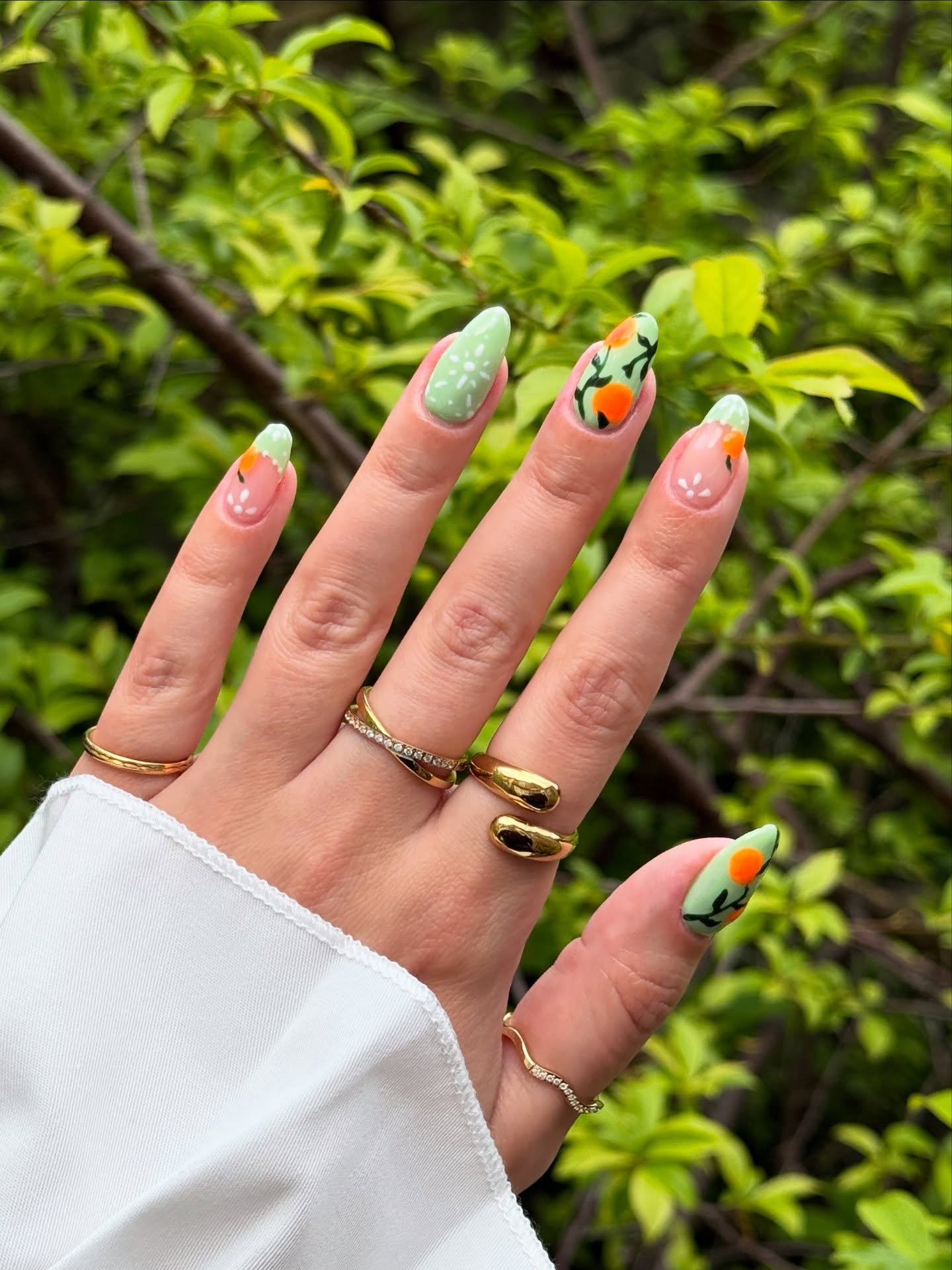 Pastel Holiday Vacation Nails