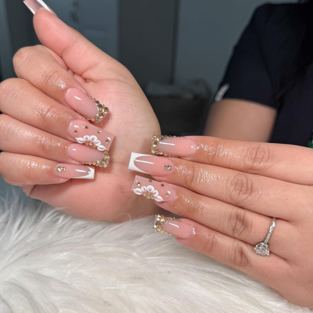 Studded Vacation Nails