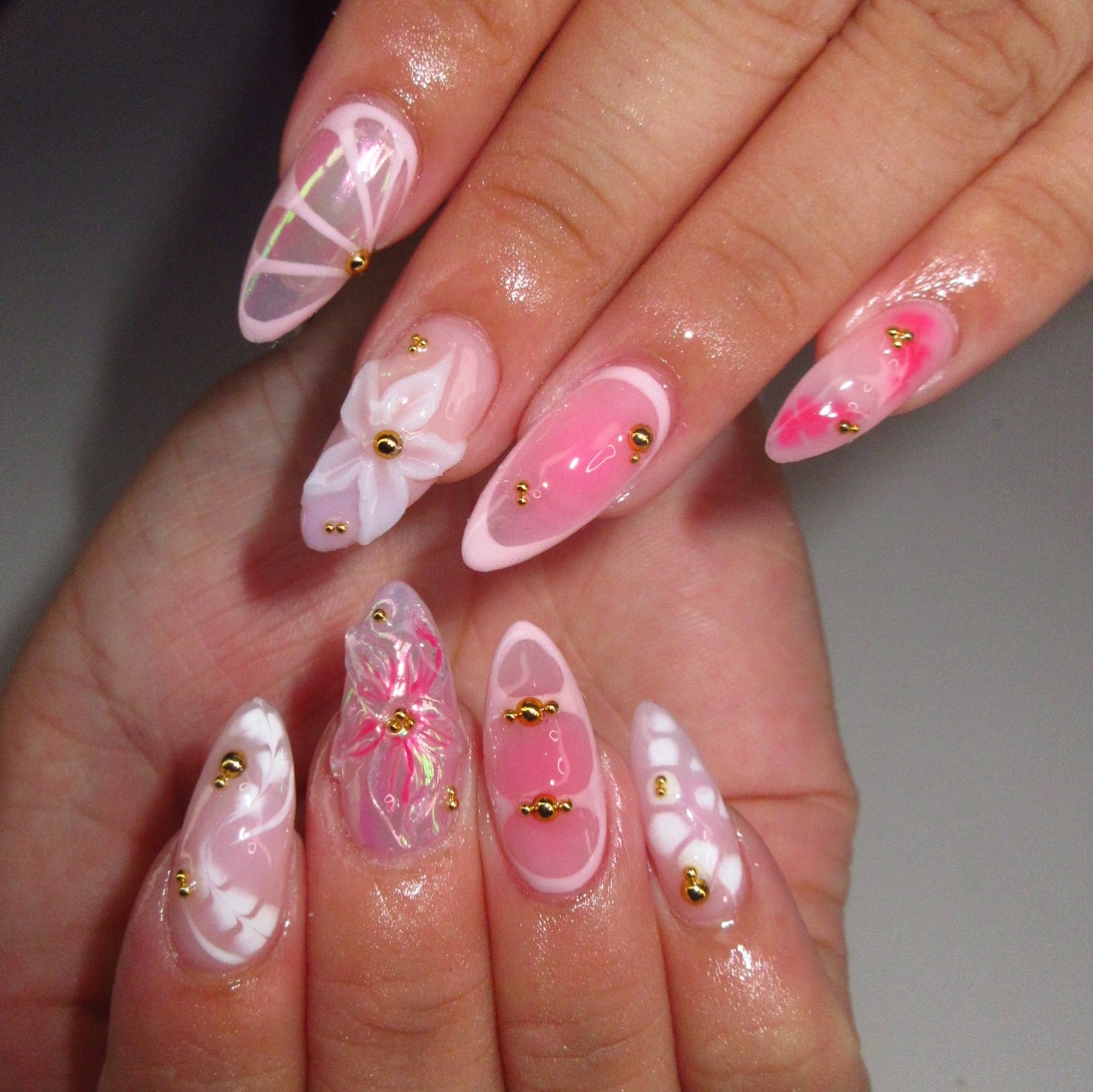 Pink Bali Summer Nail Set
