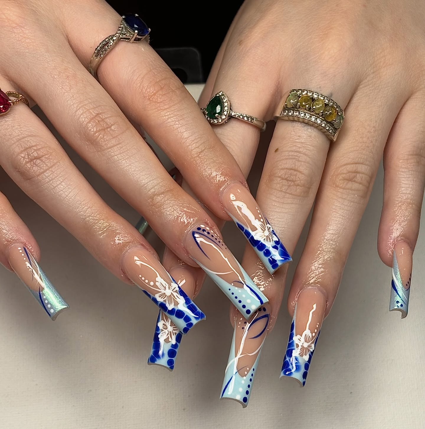 Long Summer Vacation Nails