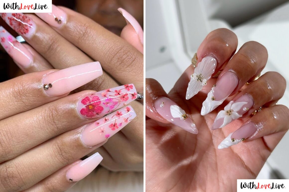 Cutest Floral Wedding Nails