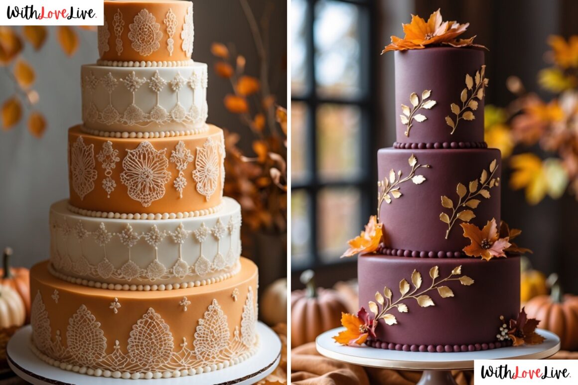 Fall Wedding Cake Designs