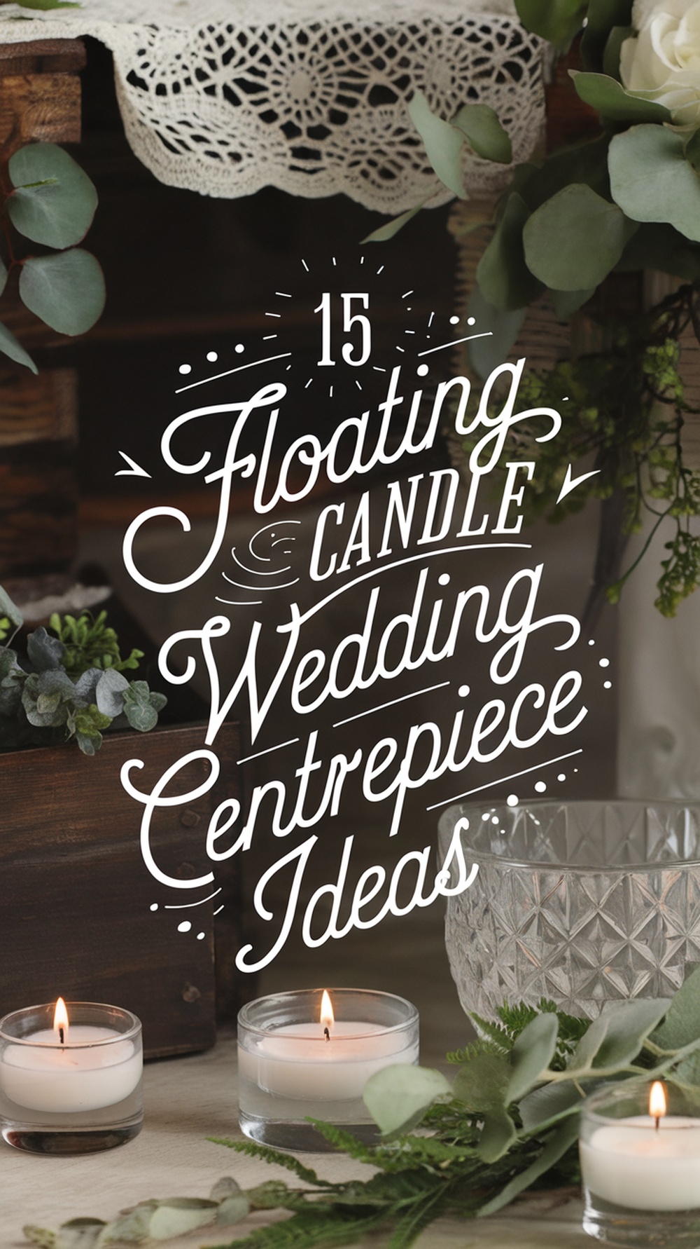 Floating Candle Wedding Centerpiece Ideas-pin