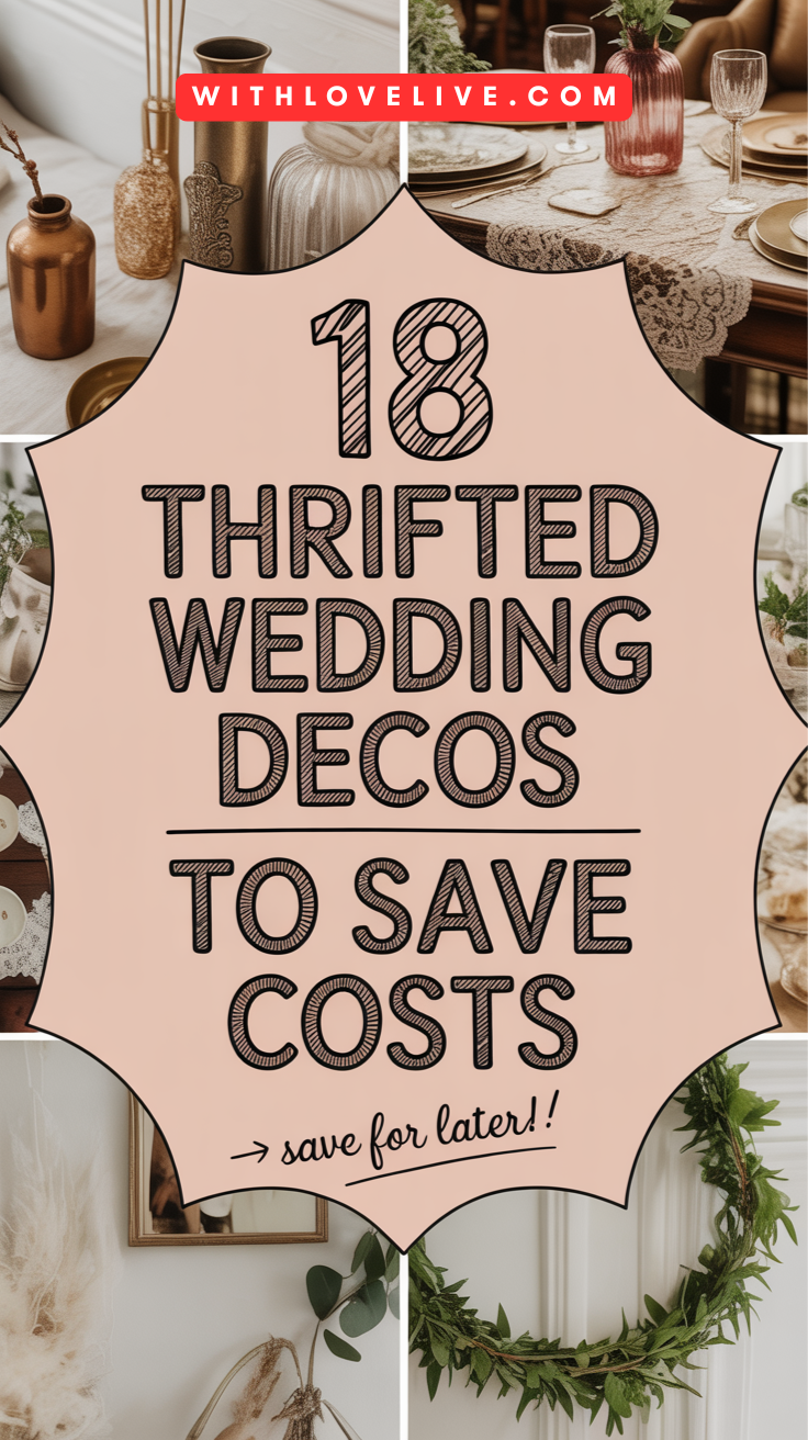 Thrifted Wedding Decor Ideas to Save Cost-pin