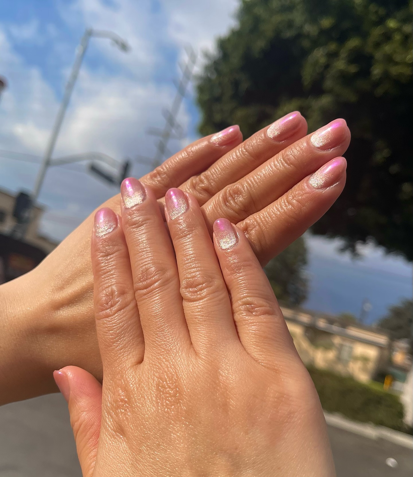 Dusty Rose Ombre Nails