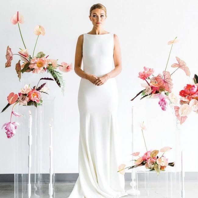 Boatneck Fitted Gown