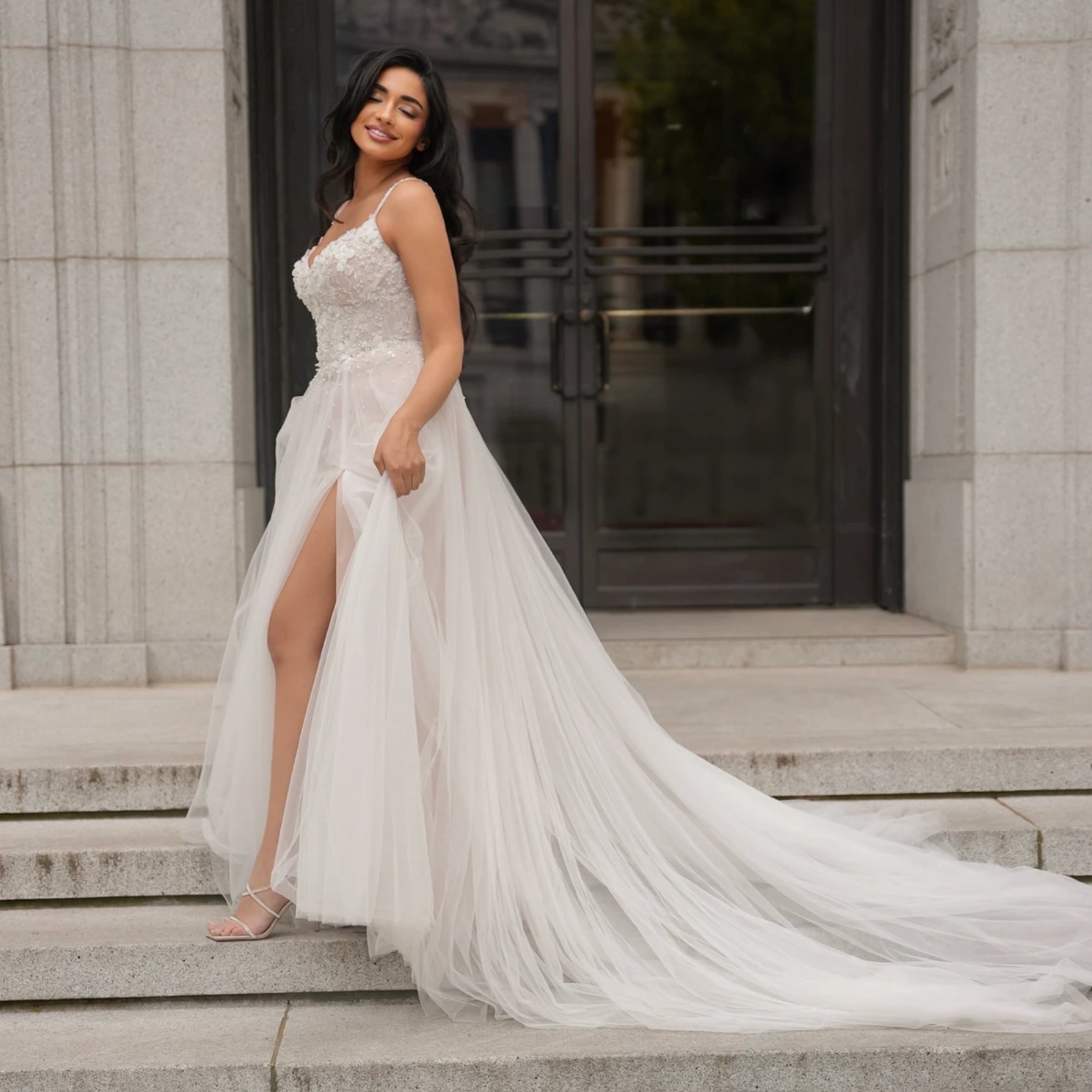 Tea-Length Tulle Skirt Dress