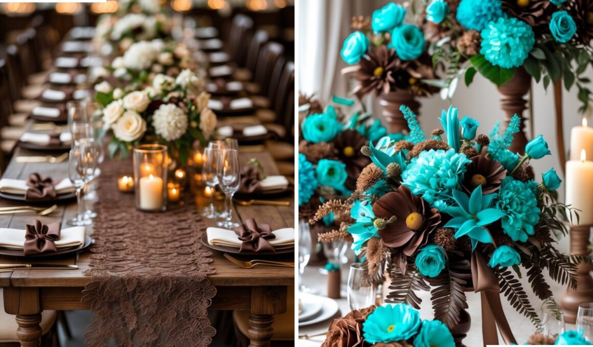 chocolate brown wedding