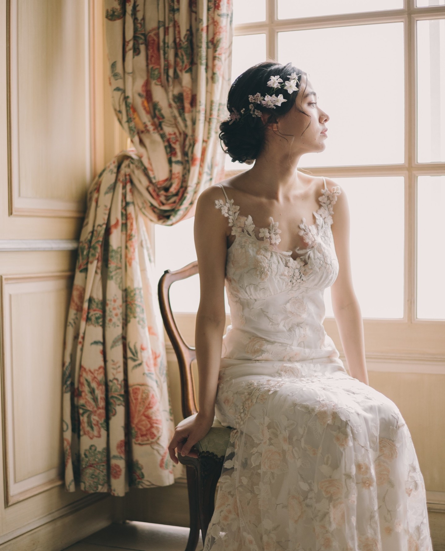 Embroidered Tulle Dress