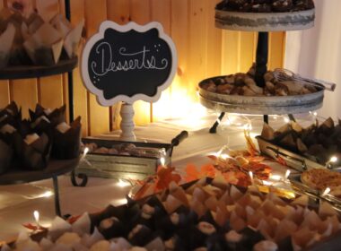 Dessert table at wedding