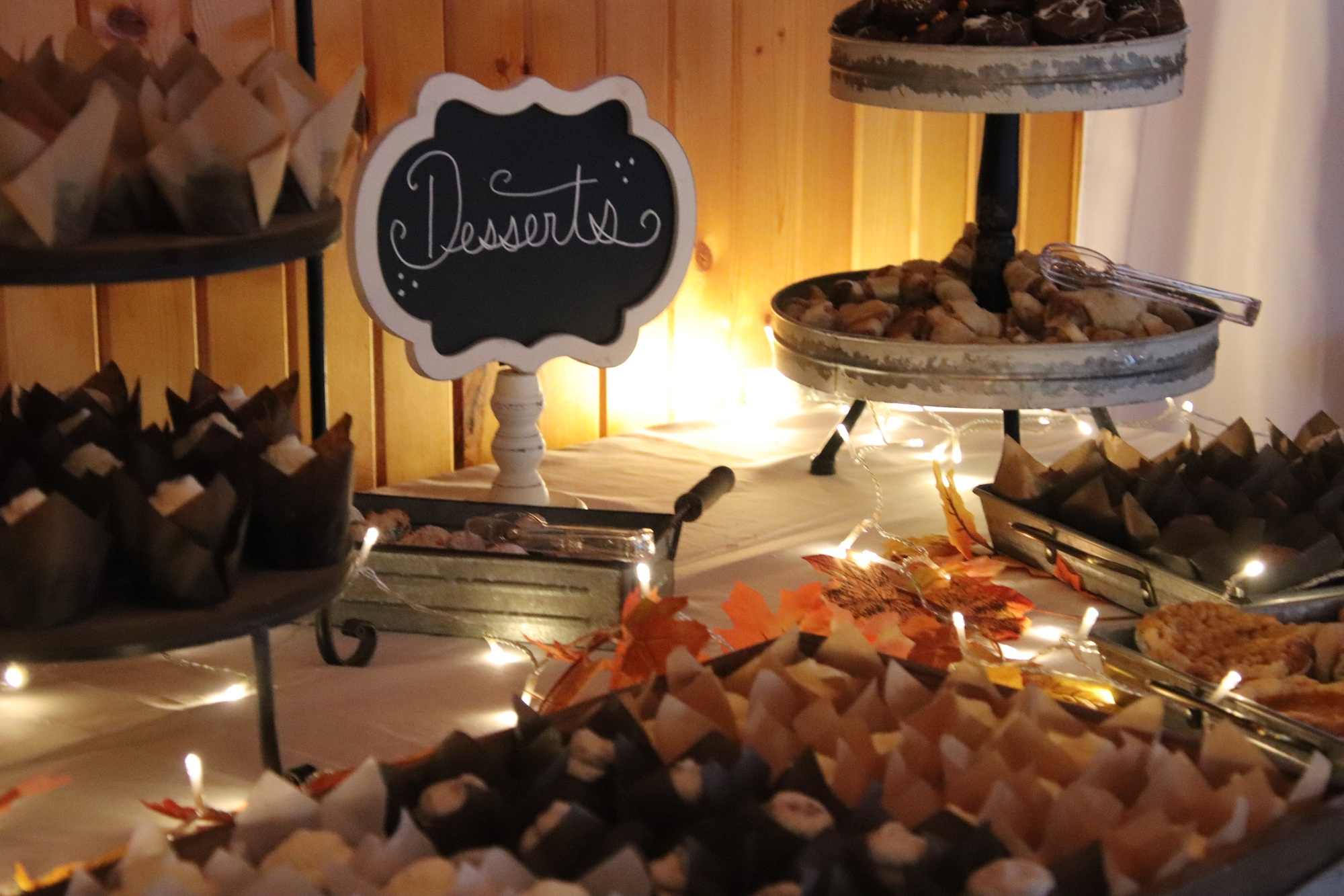 Dessert table at wedding