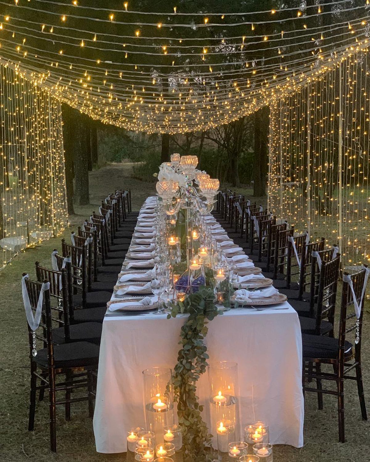Fairy light canopy