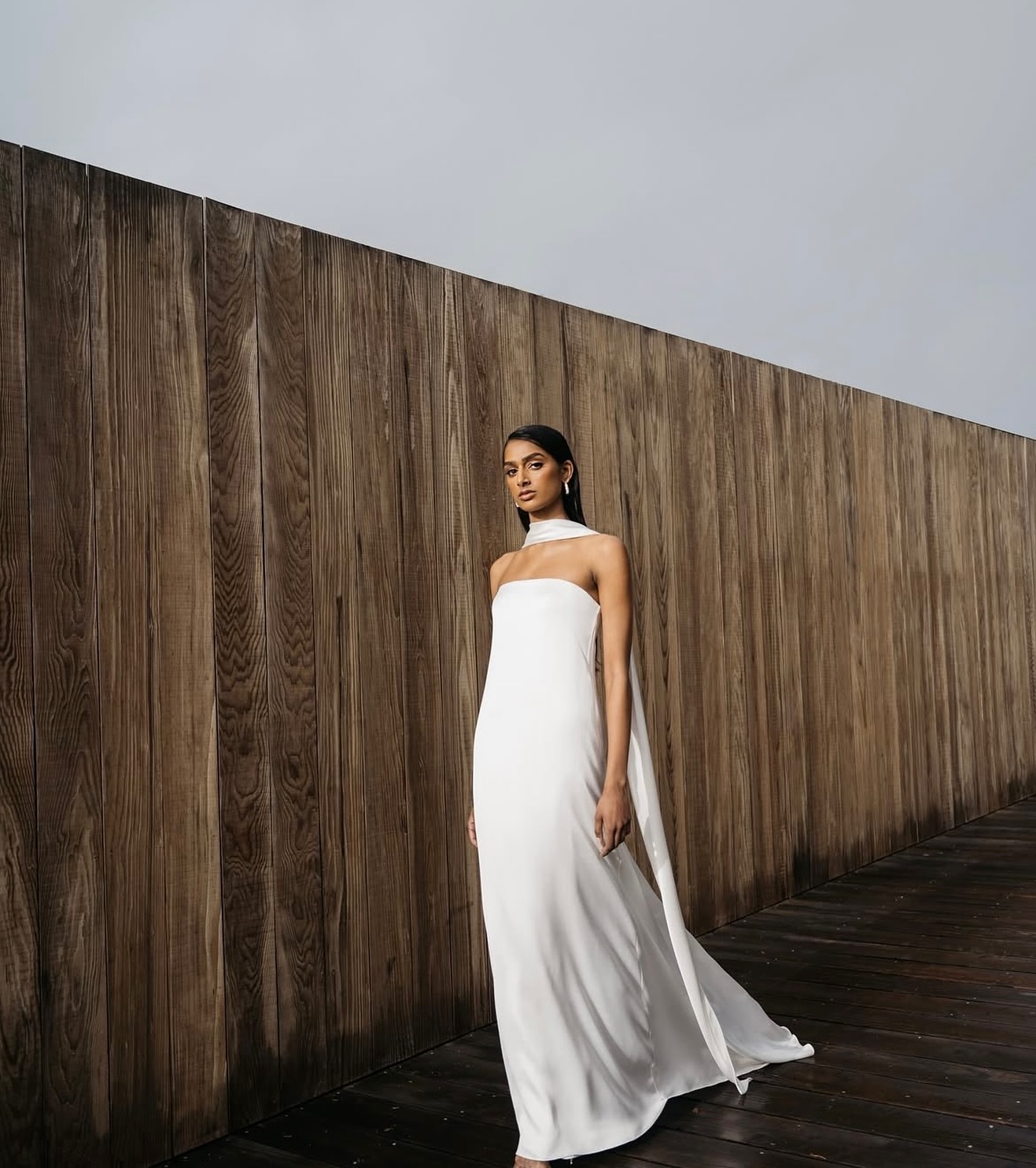 Strapless Column Dress