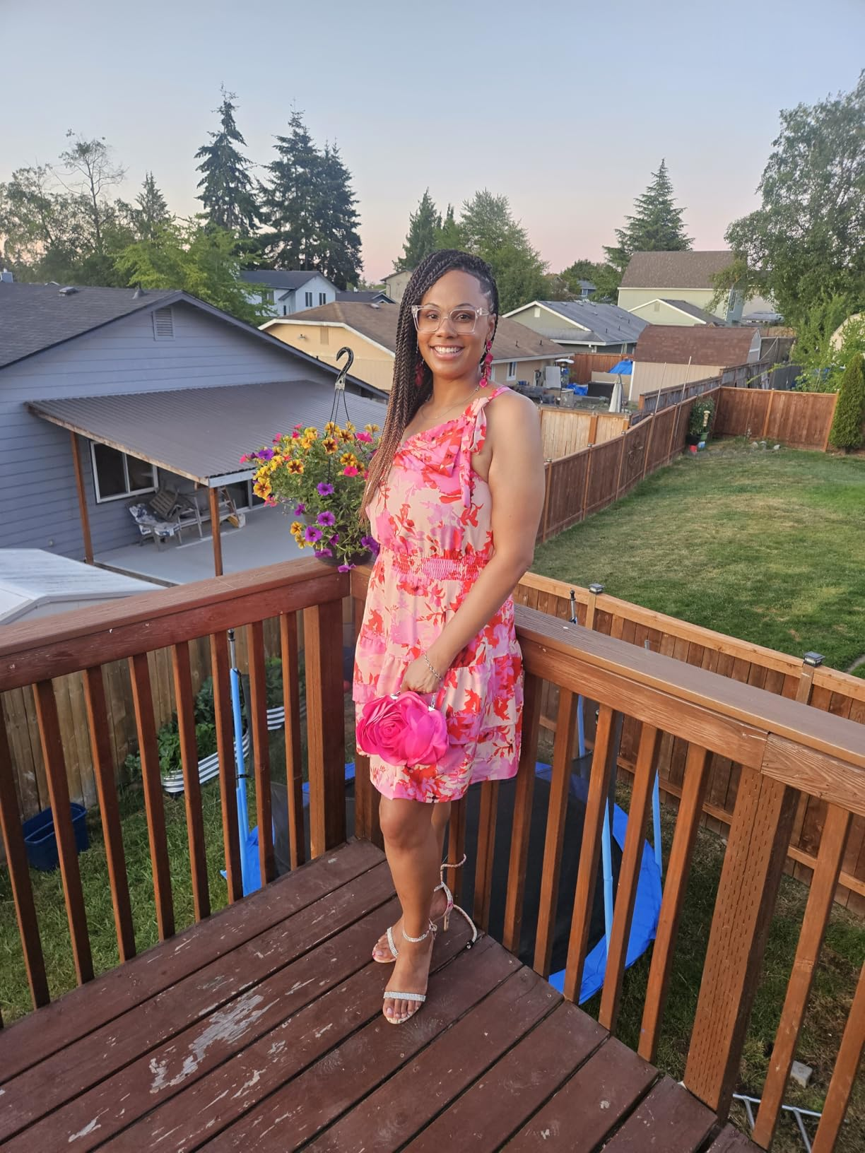 A Line Flowy Mini Dress