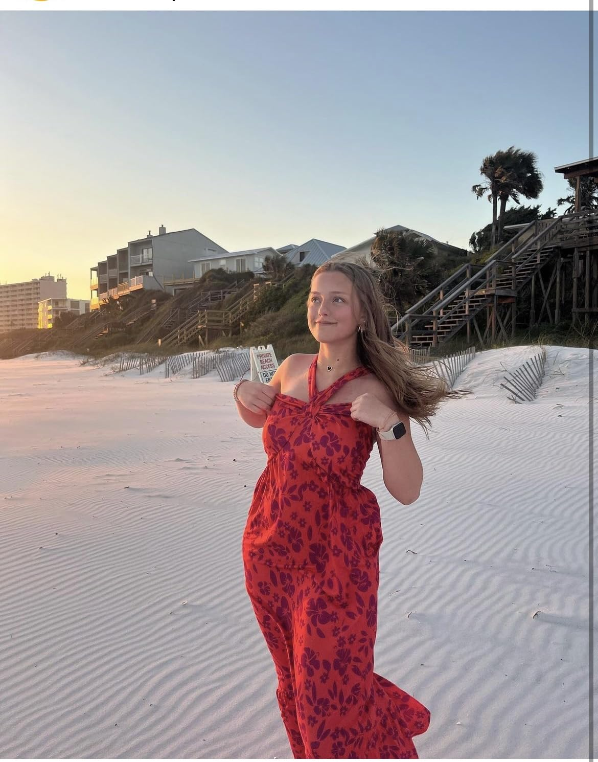 Criss Cross Halterneck Sleeveless Floral Print Dress