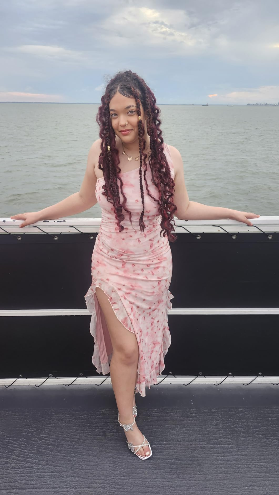 Bodycon Floral Tie Dye Mesh Wedding Guest dress