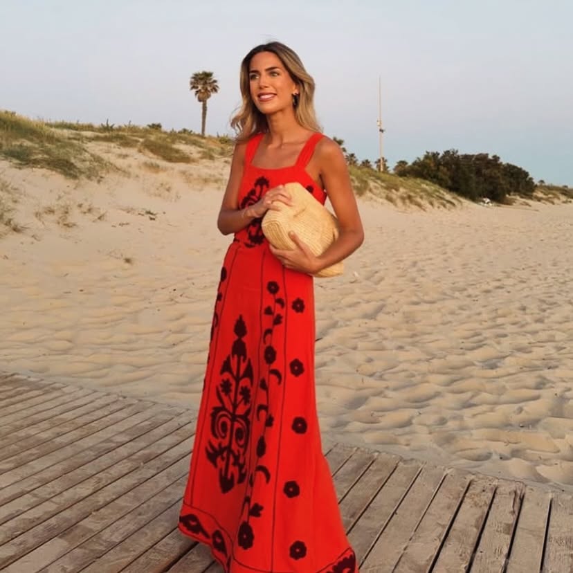 Strap Floral Wedding Guest Dress