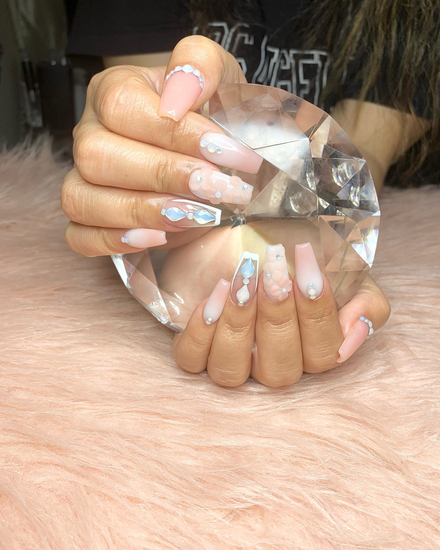 Dusty Rose with Pearl Accents