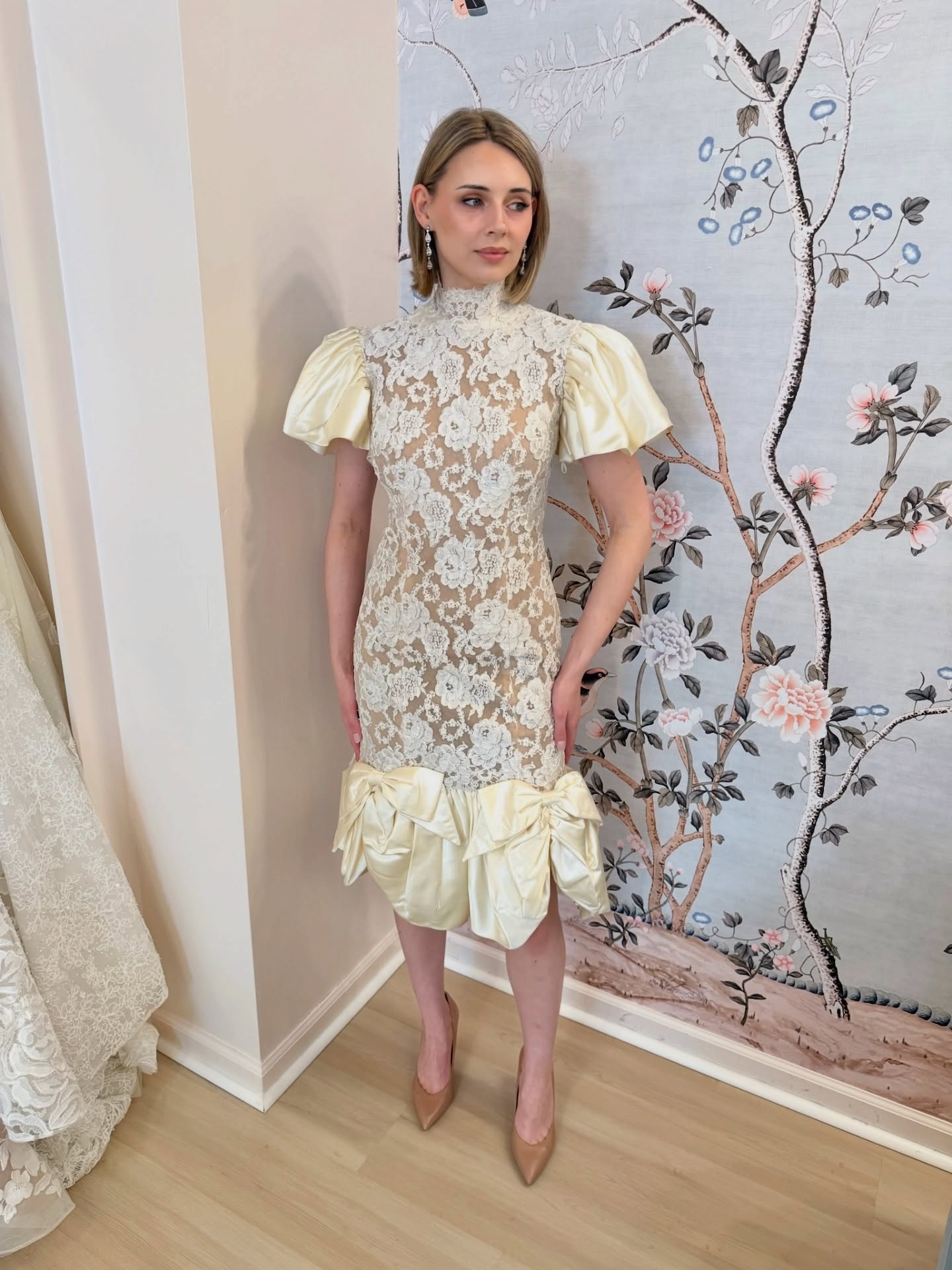 High Neck Lace Dress