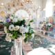 Lovely church decorated for the wedding ceremony.