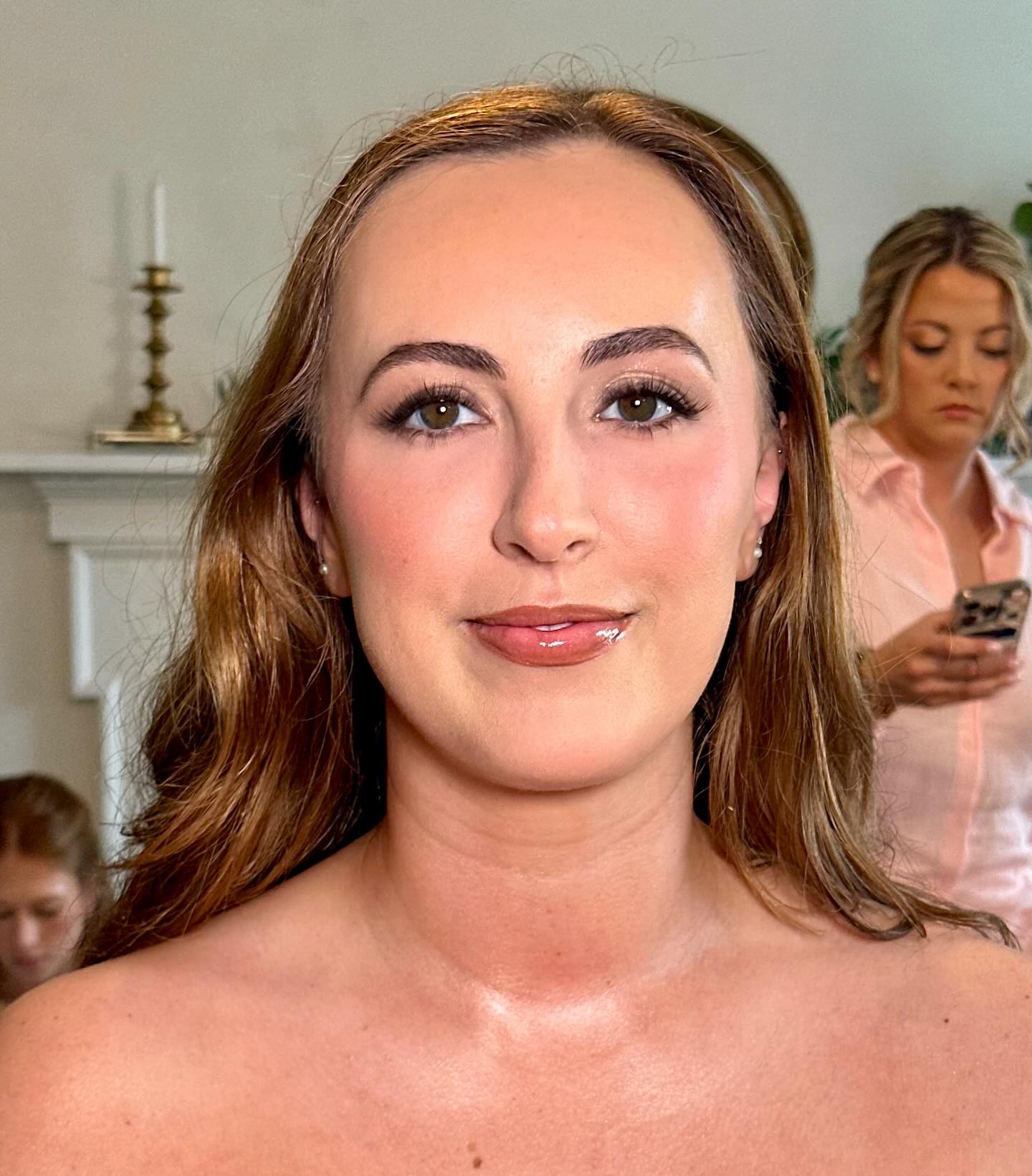 Natural Lashes with Clear Gel