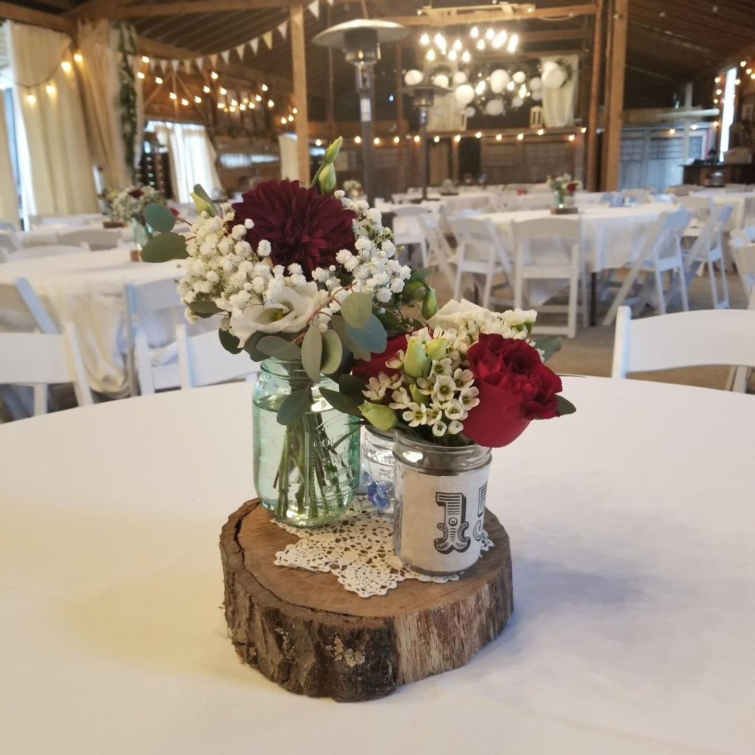  Mason jar centerpieces